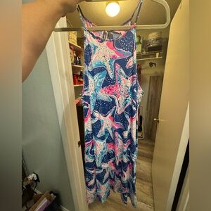 Lilly Pulitzer Blue and Pink Starfish Dress